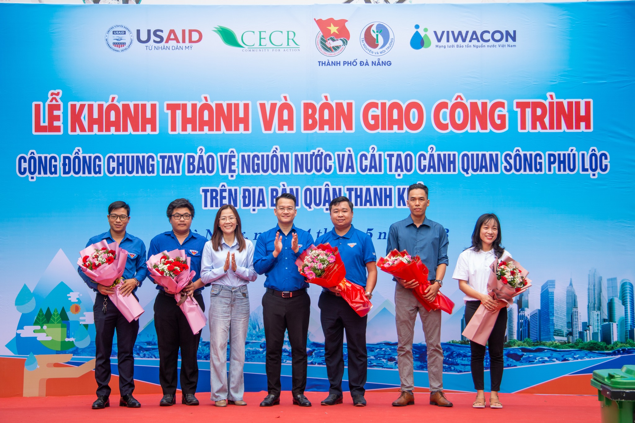 Lễ khánh thành và bàn giao công trình thanh niên "Cộng đồng chung tay bảo vệ nguồn nước và cải tạo cảnh quan sông Phú Lộc trên địa bàn quận Thanh Khê" 