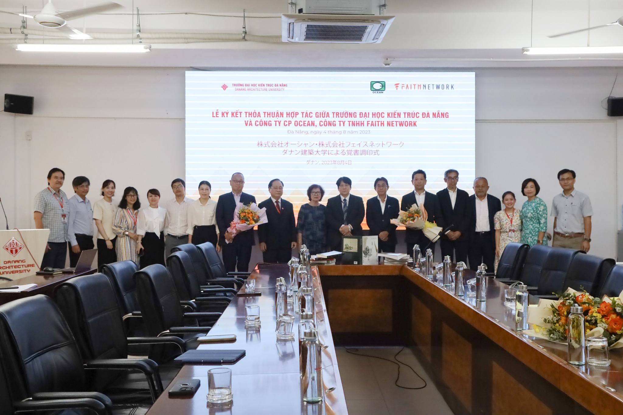 Lễ ký kết Thỏa thuận hợp tác giữa Trường Đại Kiến trúc Đà Nẵng với Công ty CP Ocean và Công ty TNHH Faith Network 