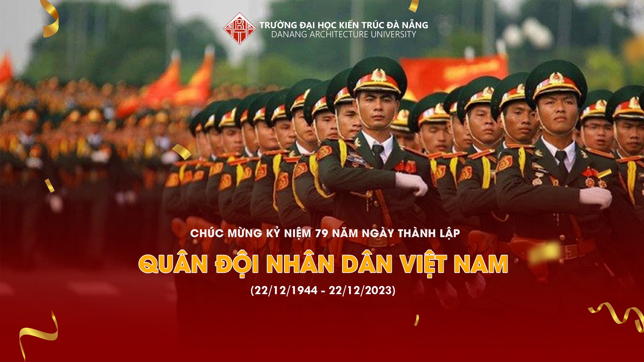 Chúc mừng 79 năm ngày thành lập Quân đội nhân dân Việt Nam (22/12/1944 - 22/12/2023)